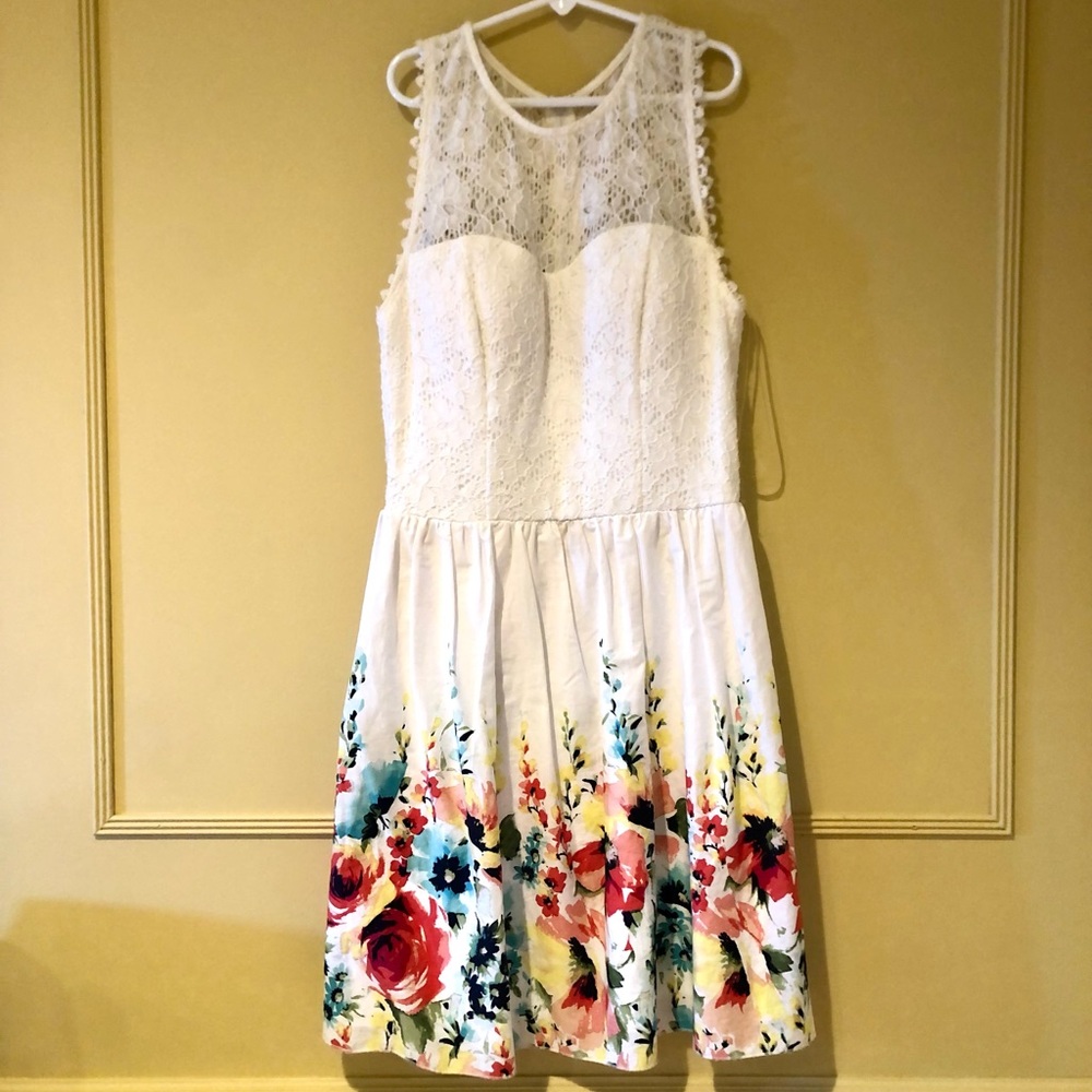White Floral Dress